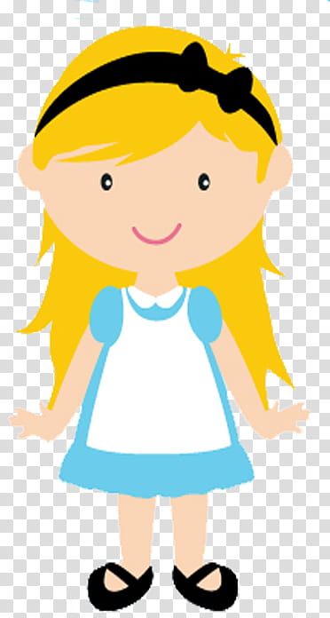 Alice In Wonderland Cute, girl wearing dress illustration transparent background PNG clipart