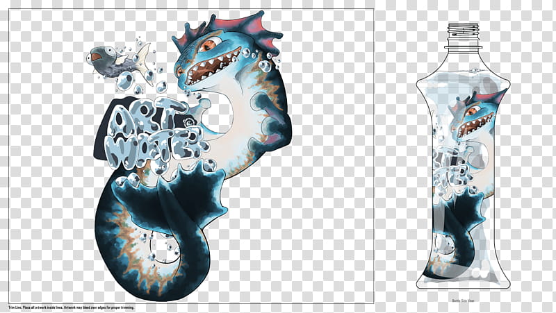Art Water, blue dragon cartoon character transparent background PNG clipart