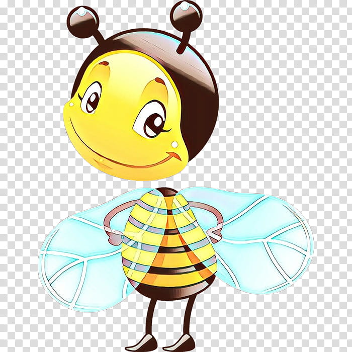 Bumblebee, Honeybee, Cartoon, Yellow, Membranewinged Insect, Pollinator, Smile, Emoticon transparent background PNG clipart