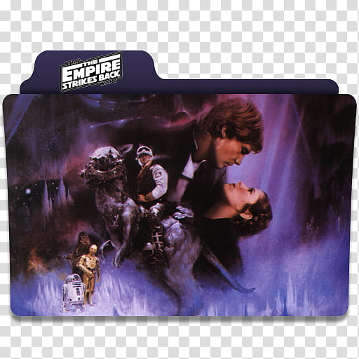 S Movie MEGA Folder Icon pack, starwarsv transparent background PNG clipart