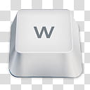 Keyboard Buttons, letter W keyboard key transparent background PNG clipart