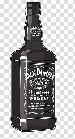 Art , Jack Daniel's No  whiskey bottle illustration transparent background PNG clipart