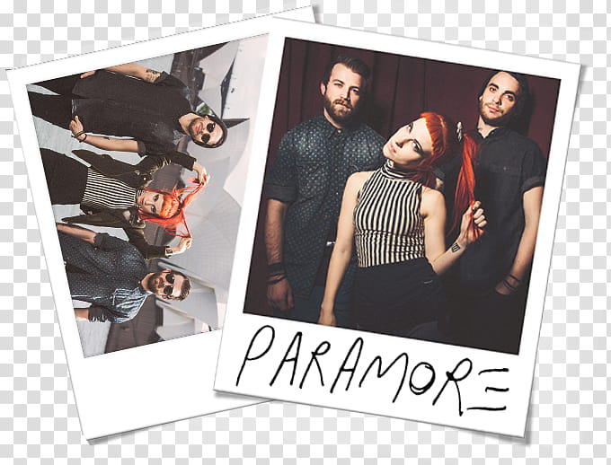 Polaroid Paramore transparent background PNG clipart