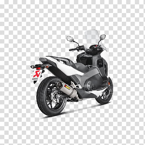 Bike, Honda Integra, Exhaust System, Honda NC700D Integra, Motorcycle, Honda NC700 Series, Muffler, Akrapovic Slipon transparent background PNG clipart