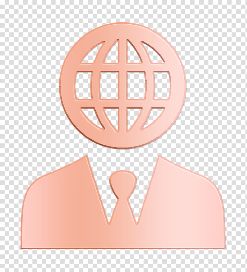 Businessman icon people icon Business Seo Elements icon, Pink, Peach, Logo transparent background PNG clipart