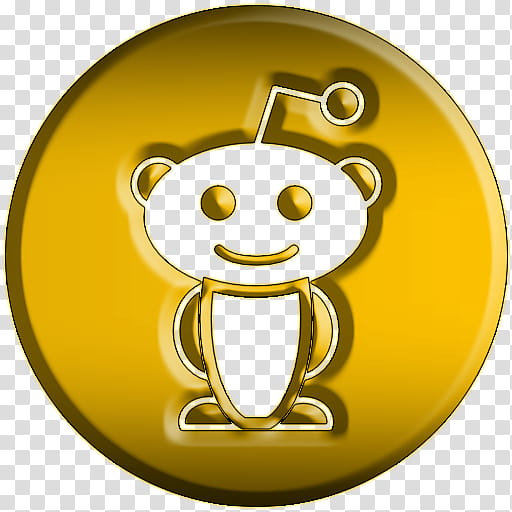 Icon Relieve Gold Reddit Transparent Background Png Clipart