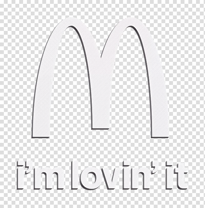 mcdonalds icon, Text, Black, Logo, Love, Arch, Line transparent background PNG clipart