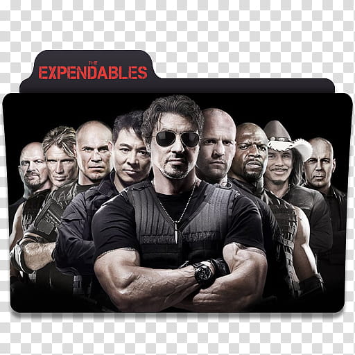 E movies Folder Icon Pack, expendables transparent background PNG clipart