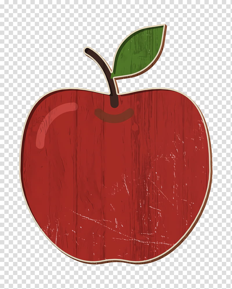 Gastronomy Set icon Fruit icon Apple icon, Red, Leaf, Plant, Tree, Label, Rose Family transparent background PNG clipart