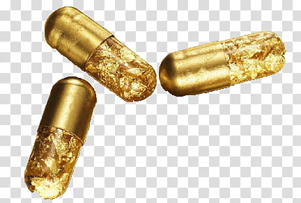 Black Golden s, three gold capsules transparent background PNG clipart