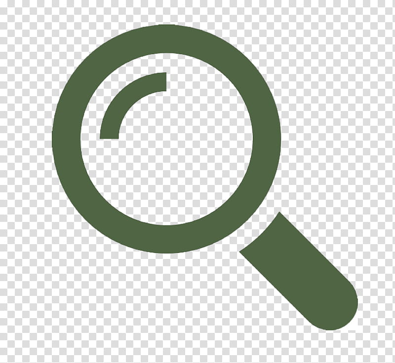Magnifying Glass Logo, Magnification, Magnifier, Flat Design, Symbol, Green, Circle transparent background PNG clipart