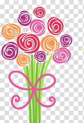 A Bunch of Rose, multicolored illustration of flowers transparent background PNG clipart