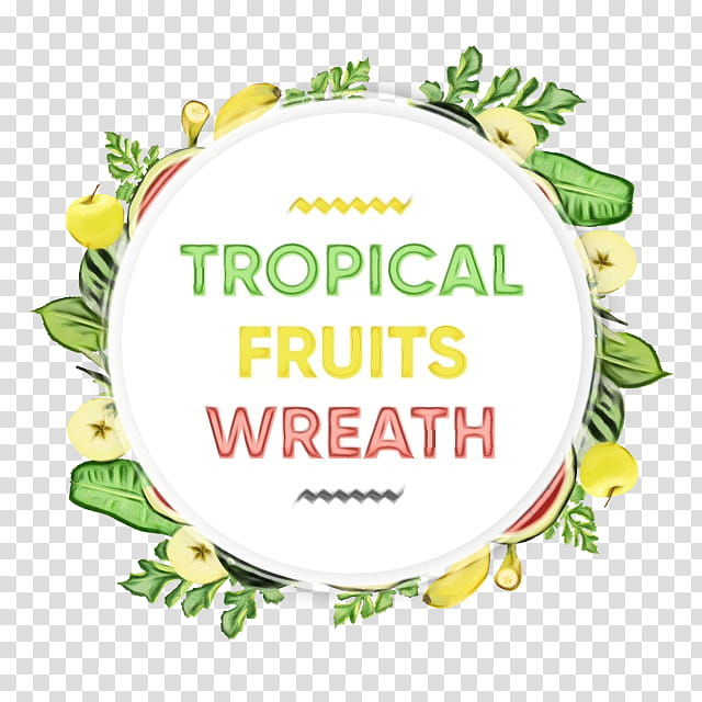 Watercolor Wreath Flower, Fruit, Watercolor Painting, Garland, Logo, Tropical Fruit, Watermelon transparent background PNG clipart