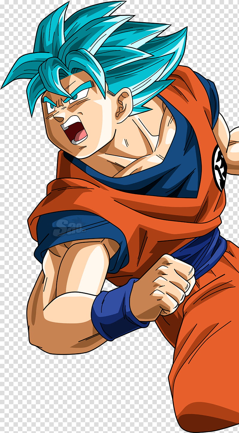 Goku SSGSS  transparent background PNG clipart