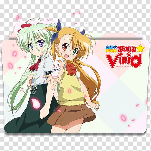 Anime Icon , Mahou Shoujo Lyrical Nanoha ViVid v, Vivid anime folder art transparent background PNG clipart