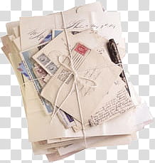ENVELOPES, pile of envelopes transparent background PNG clipart