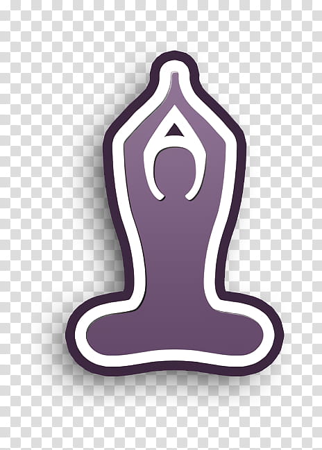 Religion icon Buddhist Yoga Pose icon Buddhism icon, Sports Icon, Purple, Violet, Logo transparent background PNG clipart