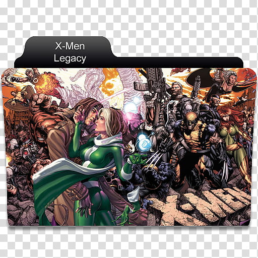 Marvel Comics Folder , X-Men Legacy  transparent background PNG clipart