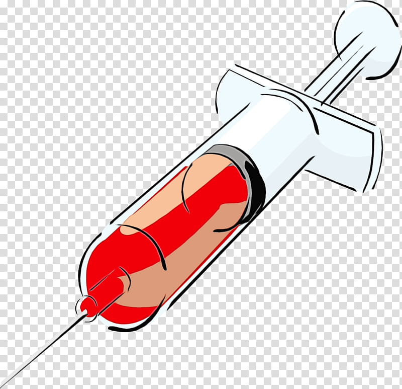 Syringe, Watercolor, Paint, Wet Ink, Hypodermic Needle, Injection, Cartoon, Royaltyfree transparent background PNG clipart