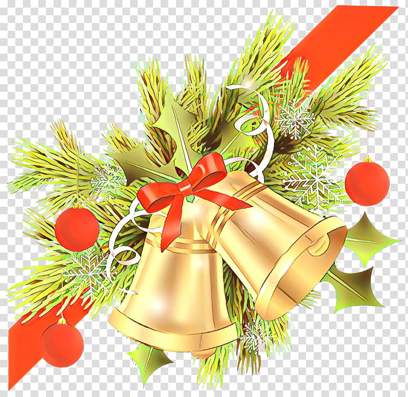 Christmas decoration, Cartoon, Bell, Fir, Christmas Eve, Holly, Tree, Christmas transparent background PNG clipart