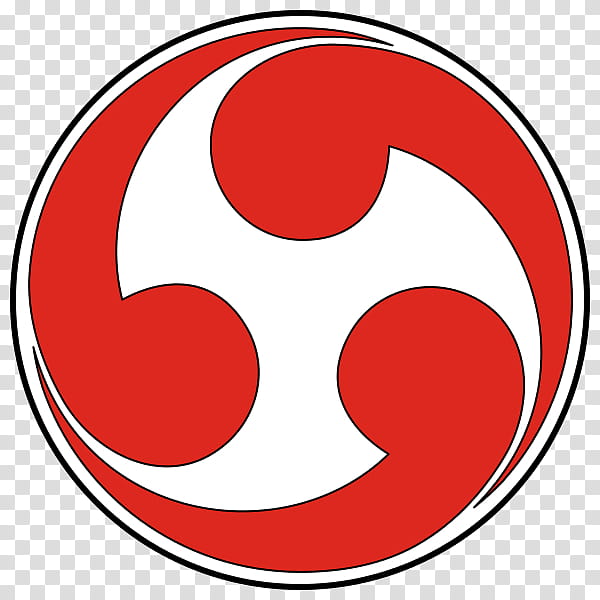 Japan, Tomoe, Symbol, Raijin, Amaterasu, Shinto, Red, Circle transparent background PNG clipart