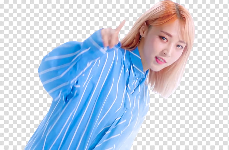 MAMAMOO EVERYDAY MV, woman in white and blue pinstriped top illustraiton transparent background PNG clipart