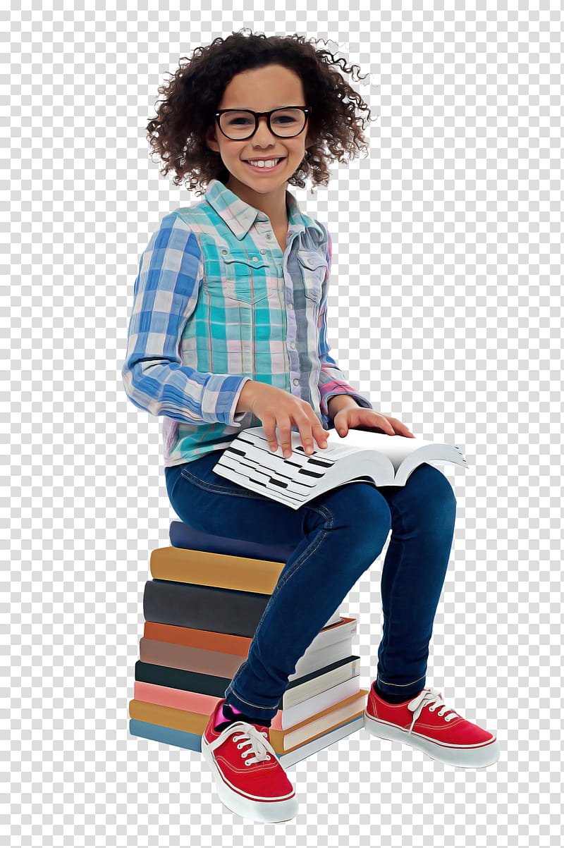 sitting reading learning footwear student, Shoe, Jeans transparent background PNG clipart