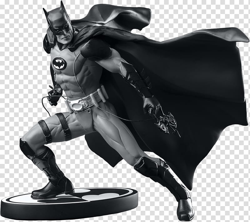 Black and white batman grappling hook  transparent background PNG clipart
