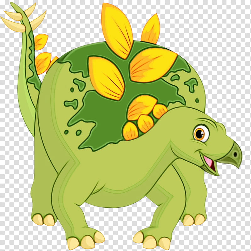 Dinosaur, Watercolor, Paint, Wet Ink, Frog, Green, Cartoon, Triceratops transparent background PNG clipart