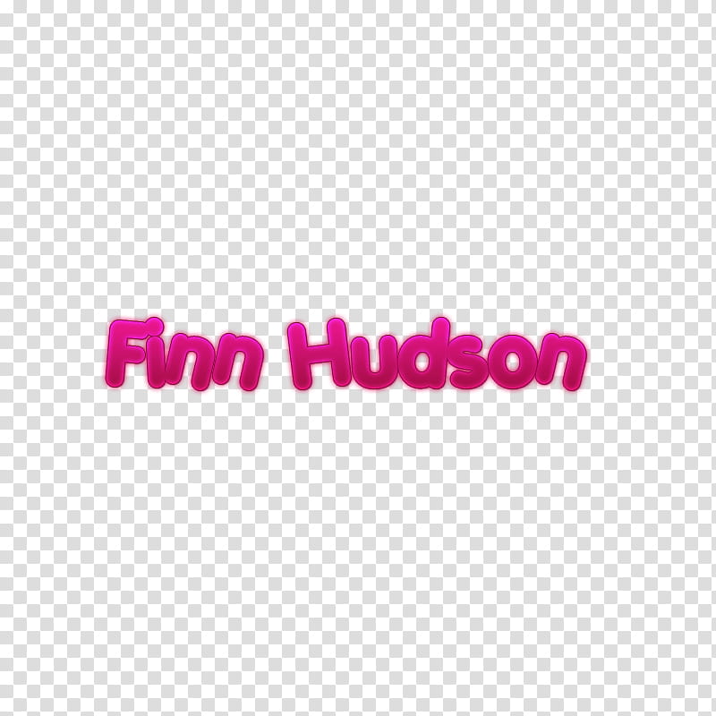 nombres personajes glee, pink Finn Hudson text transparent background PNG clipart