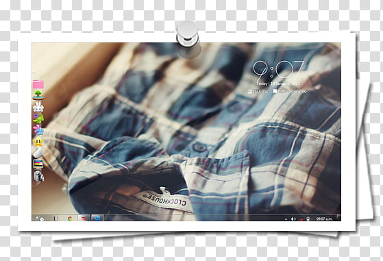 Capture Frames, blue and white plaid button-up shirt transparent background PNG clipart