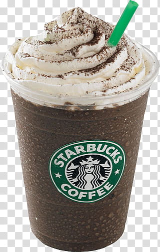 Starbucks Coffe in, vanilla flavor Starbucks coffee float inside clear cup transparent background PNG clipart