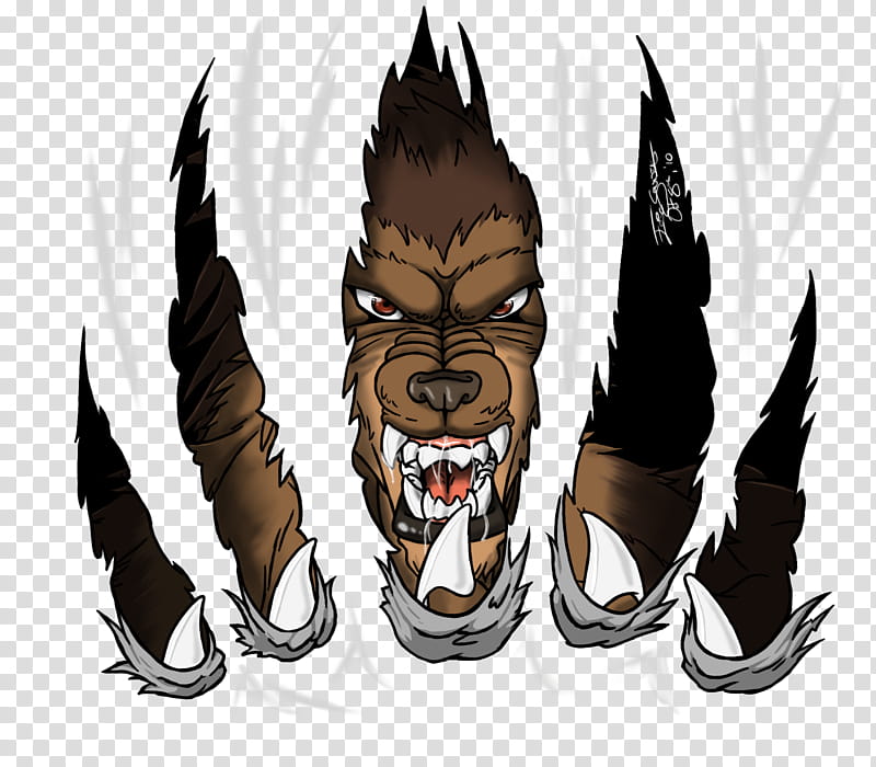 Request WolverineGirl, brown werewolf art transparent background PNG clipart