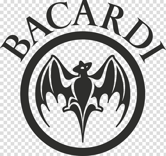 Bat, Logo, Character, Bacardi, Emblem, Blackandwhite, Symbol, Crest transparent background PNG clipart