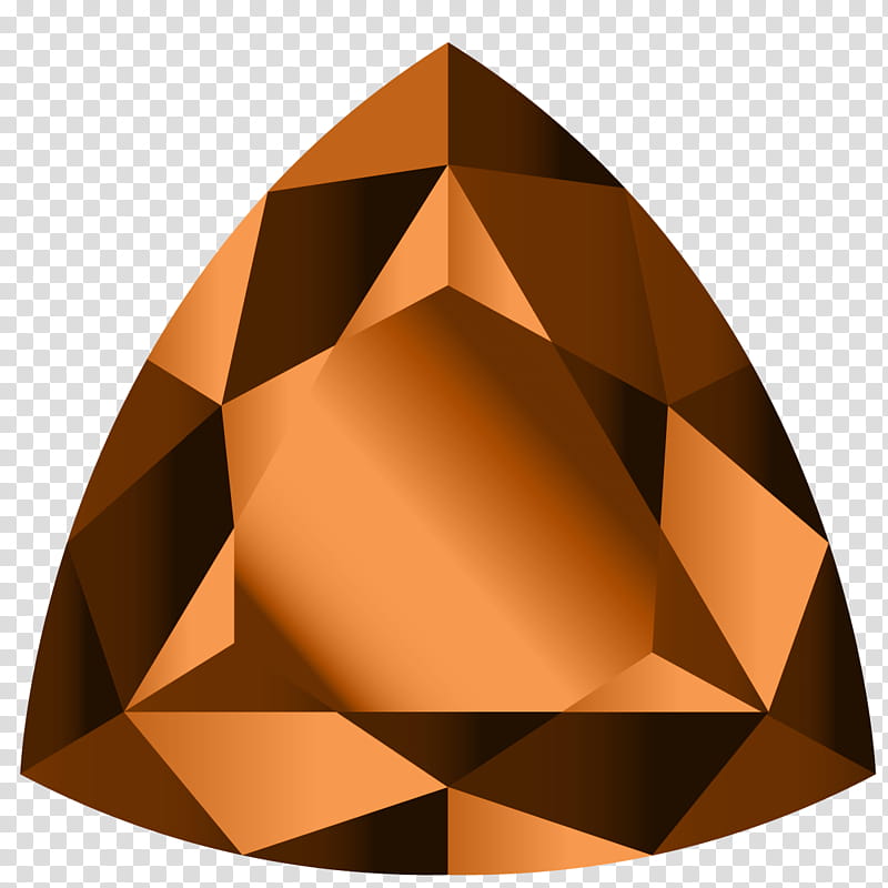 Precious stones crystals, brown triangular transparent background PNG clipart
