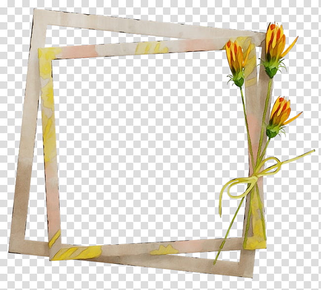 Watercolor Background Frame, Paint, Wet Ink, Frames, Yellow, Rose, Paper, Flower transparent background PNG clipart