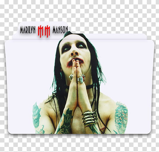 Marilyn Manson Folders, Marilyn Manson DVD poster transparent background PNG clipart