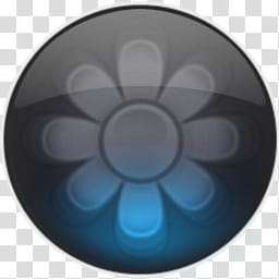 Inner Blue Circle, gray flower icon art transparent background PNG clipart