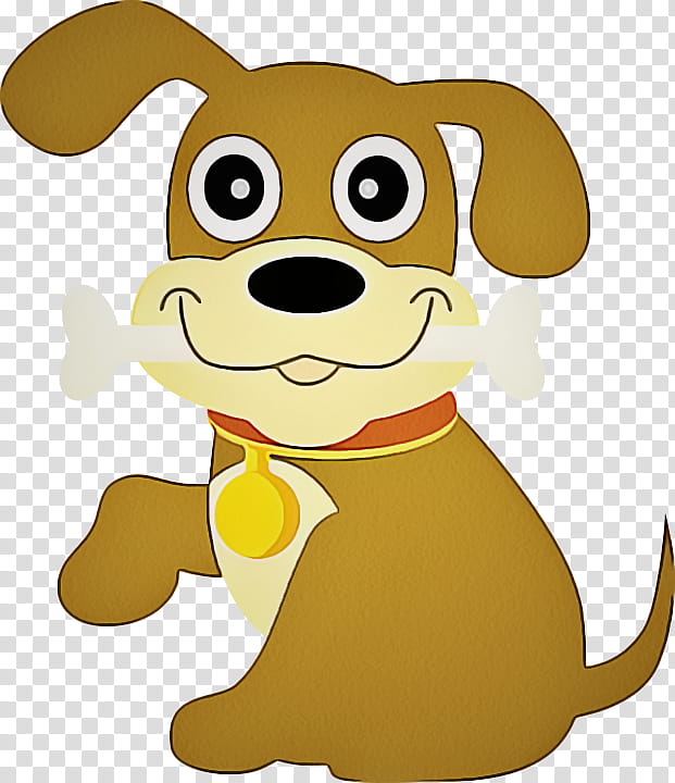 cartoon animated cartoon puppy yellow dog, Animation, Dog Breed transparent background PNG clipart