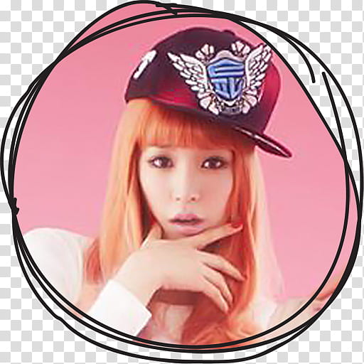 Tiffany IGAB Circle Lines Folder Icon , Tiffany, woman wearing black and pink fitted cap transparent background PNG clipart