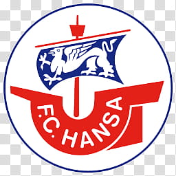 Team Logos, FC Hansa logo transparent background PNG clipart