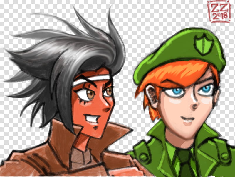 GBMelendezk OCs Zach and Rory transparent background PNG clipart
