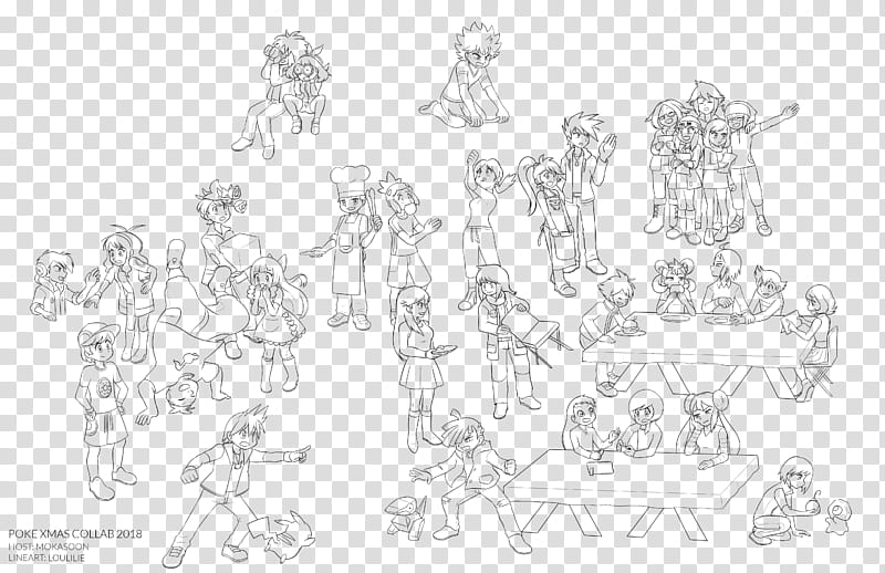 PokeSpe Xmas Collab  Closed transparent background PNG clipart