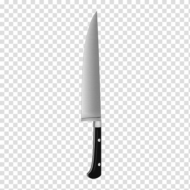 Kitchen Knife, black handle knife transparent background PNG clipart