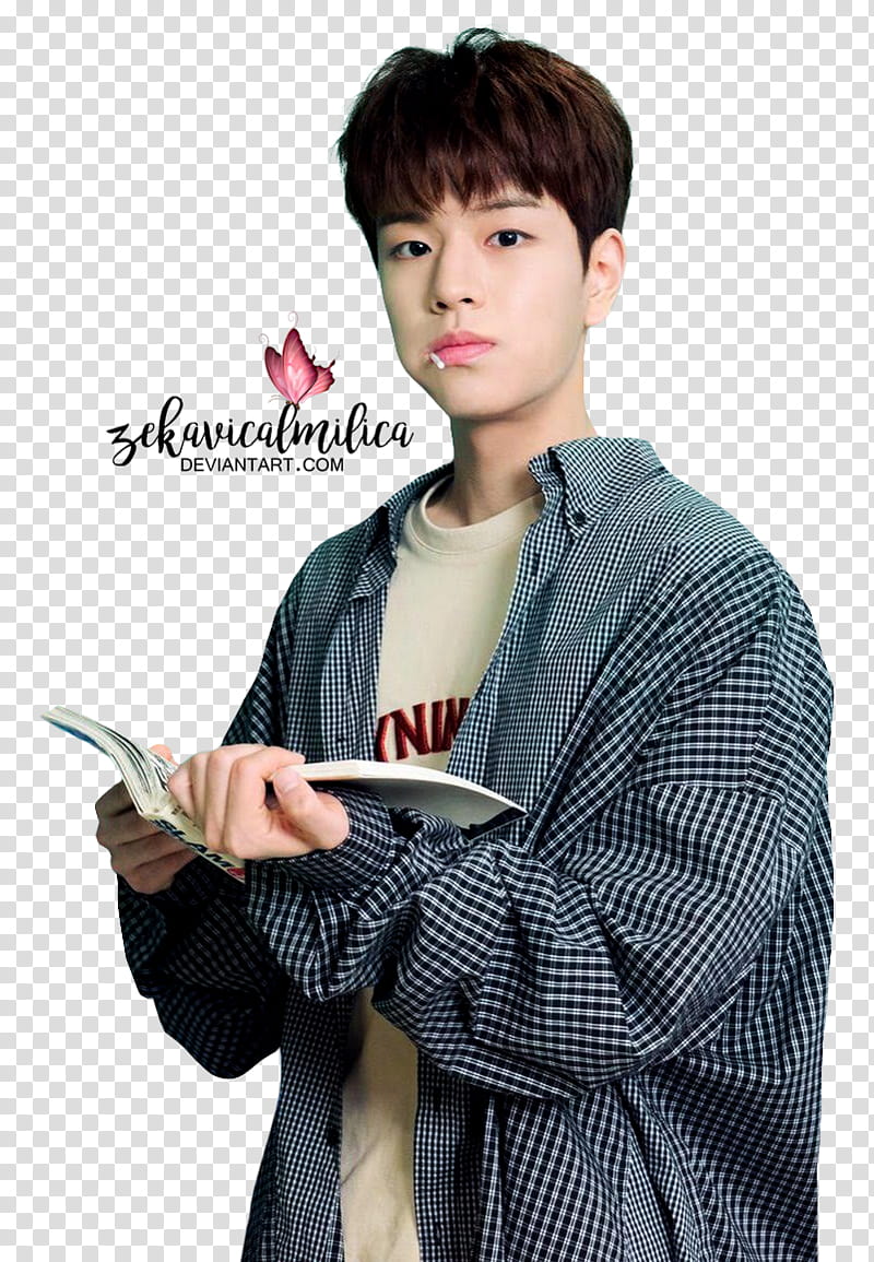 Stray Kids Two Kids Room, man holding book transparent background PNG clipart