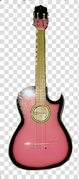 , pink and black classic guitar transparent background PNG clipart