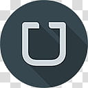 Flatjoy Circle Icons, Uber, gray logo transparent background PNG clipart