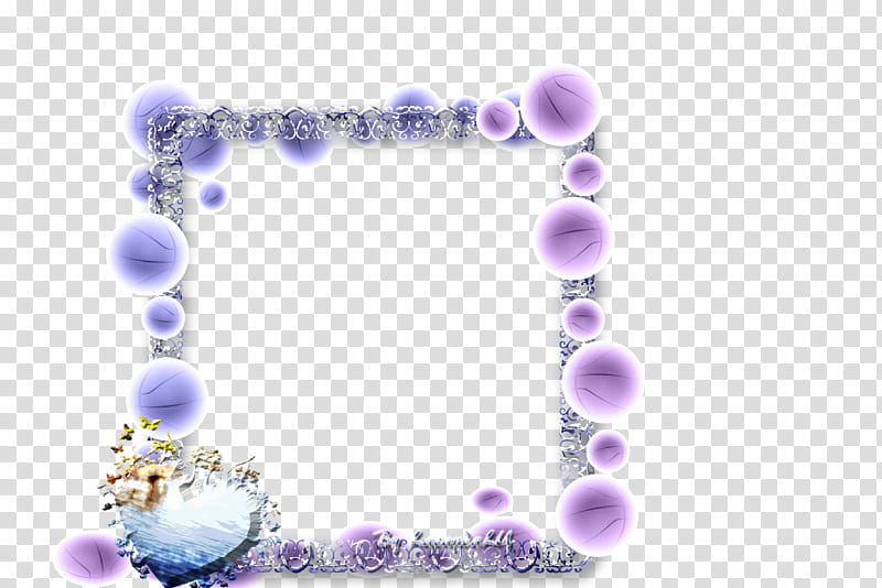Lav Frames , square purple floral frame transparent background PNG clipart