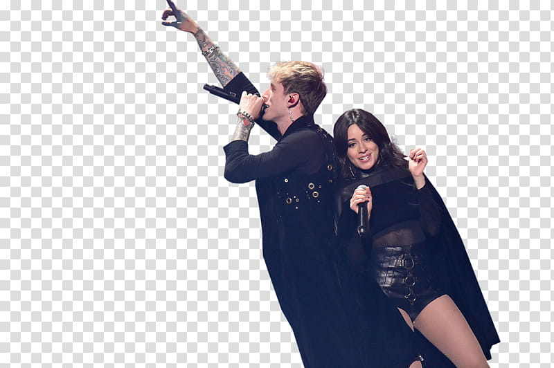 Camila Cabello y Machine Gun Kelly ,  transparent background PNG clipart