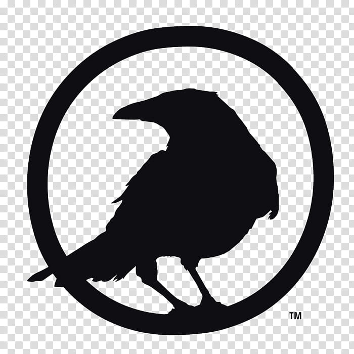 Black Crow Logo on a White Background. Raven Stock Vector - Illustration of  clipart, crow: 99457174